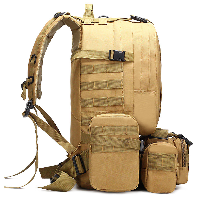 Customized Wholesale Military-themed Bags, Tactical Backpacks, Large-capacity Outdoor Climbing Backpacks, Multi-functional Camping Sets, Combined Backpacks