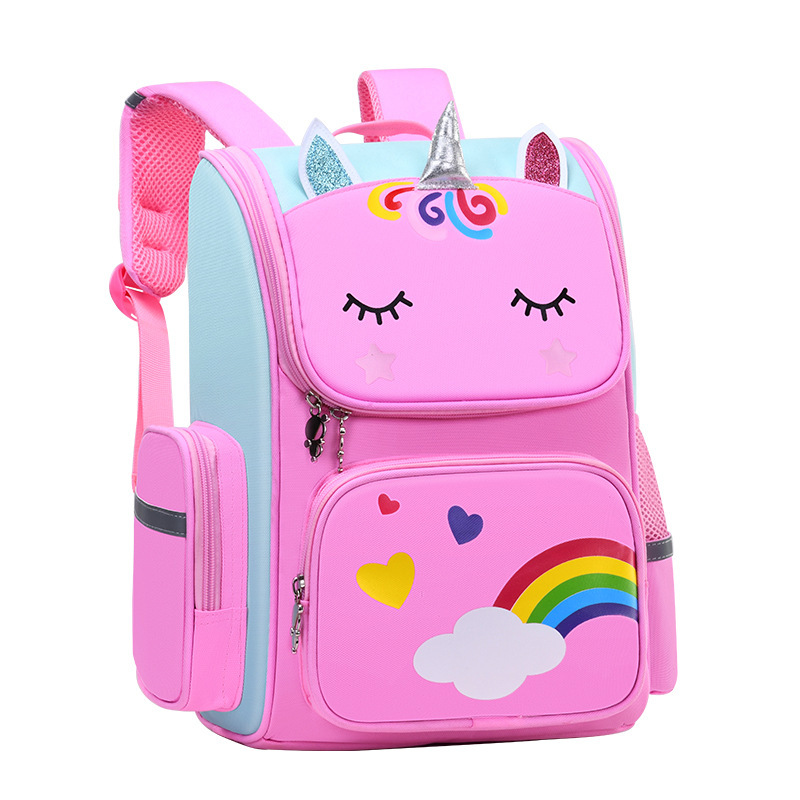 Unicorn Backpack - Cute Cartoon Backpack for Girls Aged 1-6 Years Old, Suitable for Primary School Students (grades 1-6)